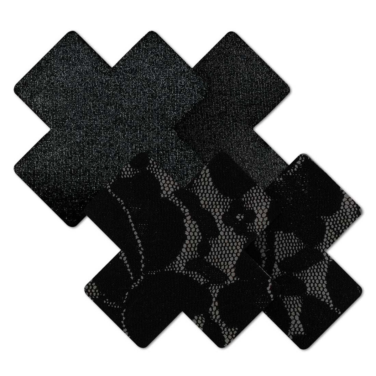 Nippies Basics Black Crosses - 2 Sizes