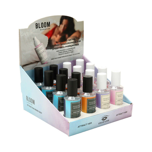 Eye of Love Bloom Pheromone Room Spray 4x4 Prepack - Cardboard
