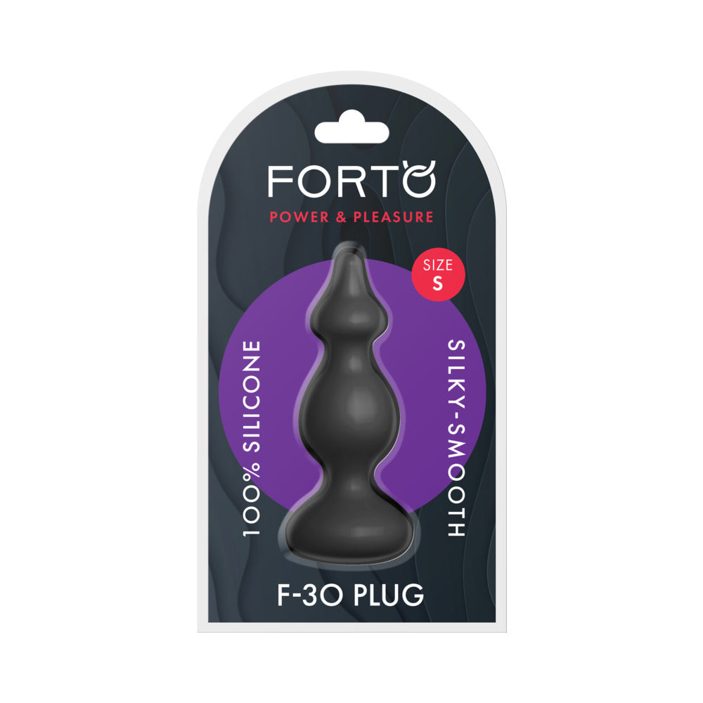 Forto F-30 Pointer Silicone Anal Plug Small Black