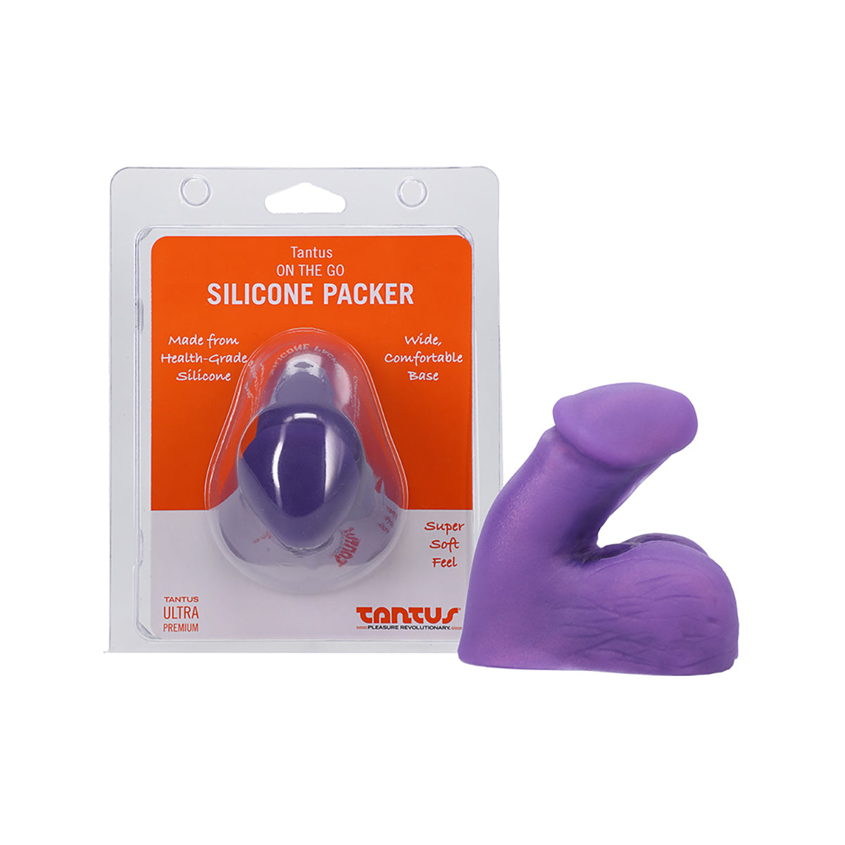 Tantus On the Go Silicone Packer- Amethyst (Bag)