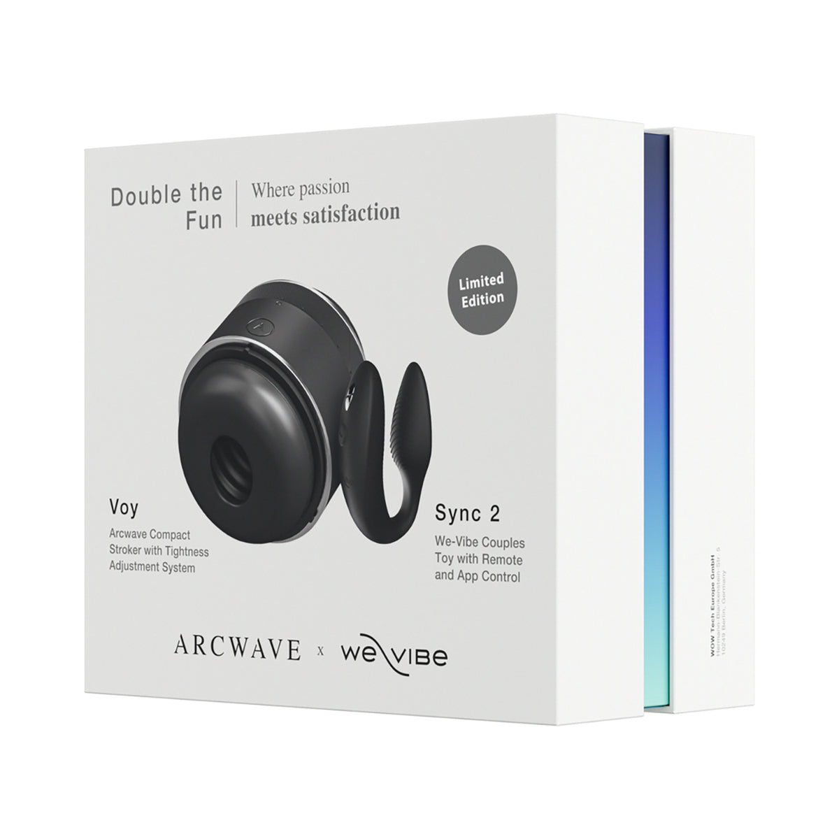 Arcwave Double the Fun - Voy + We-Vibe Sync 2 Black