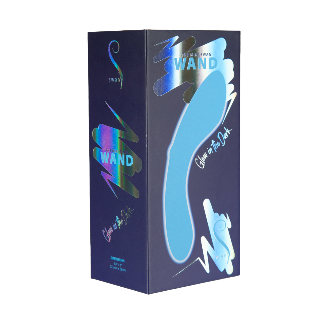 Swan- The Mini Swan Wand Glow-in-the-Dark Blue