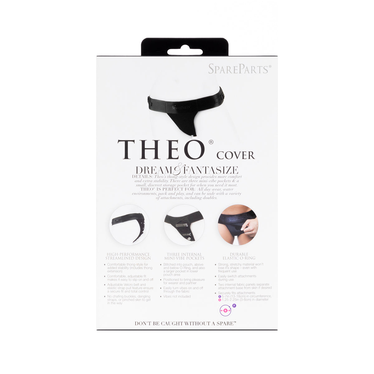 SpareParts Theo Cover Undwr Harness Black (Single Strap) Size A Nylon