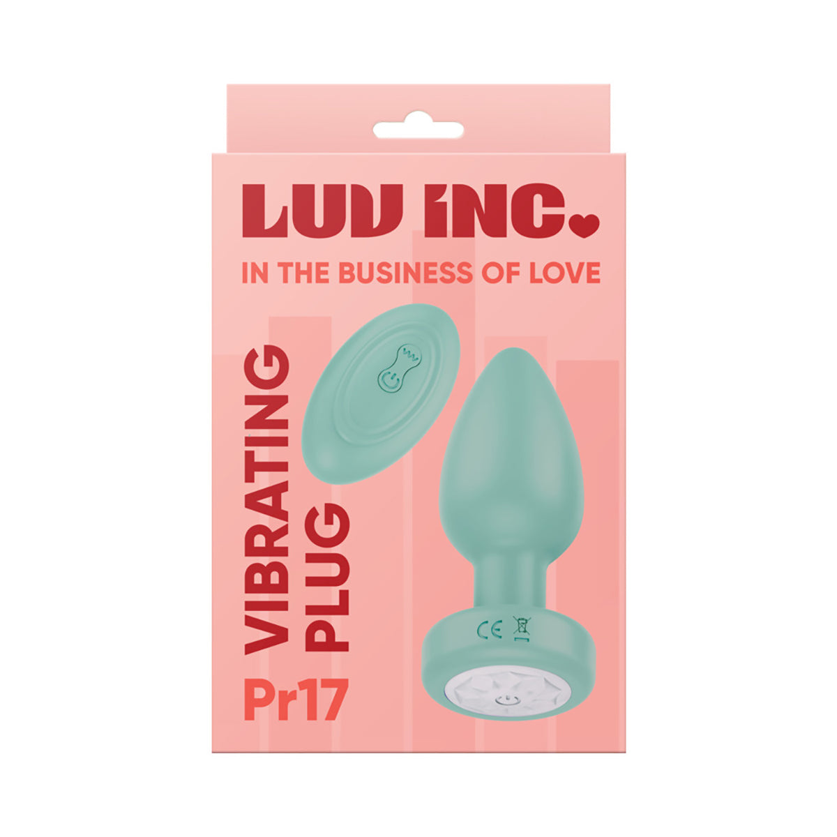 Luv Inc Pr17: Vibrating Plug W/ Remote Green