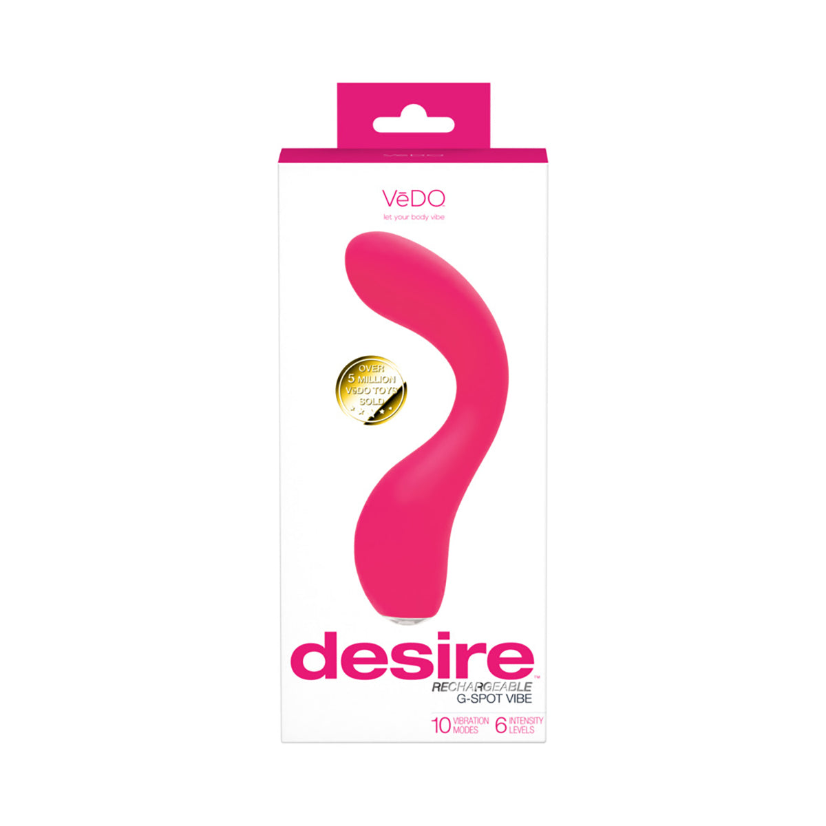 VeDO Desire Rechargeable Gspot Vibe Pink