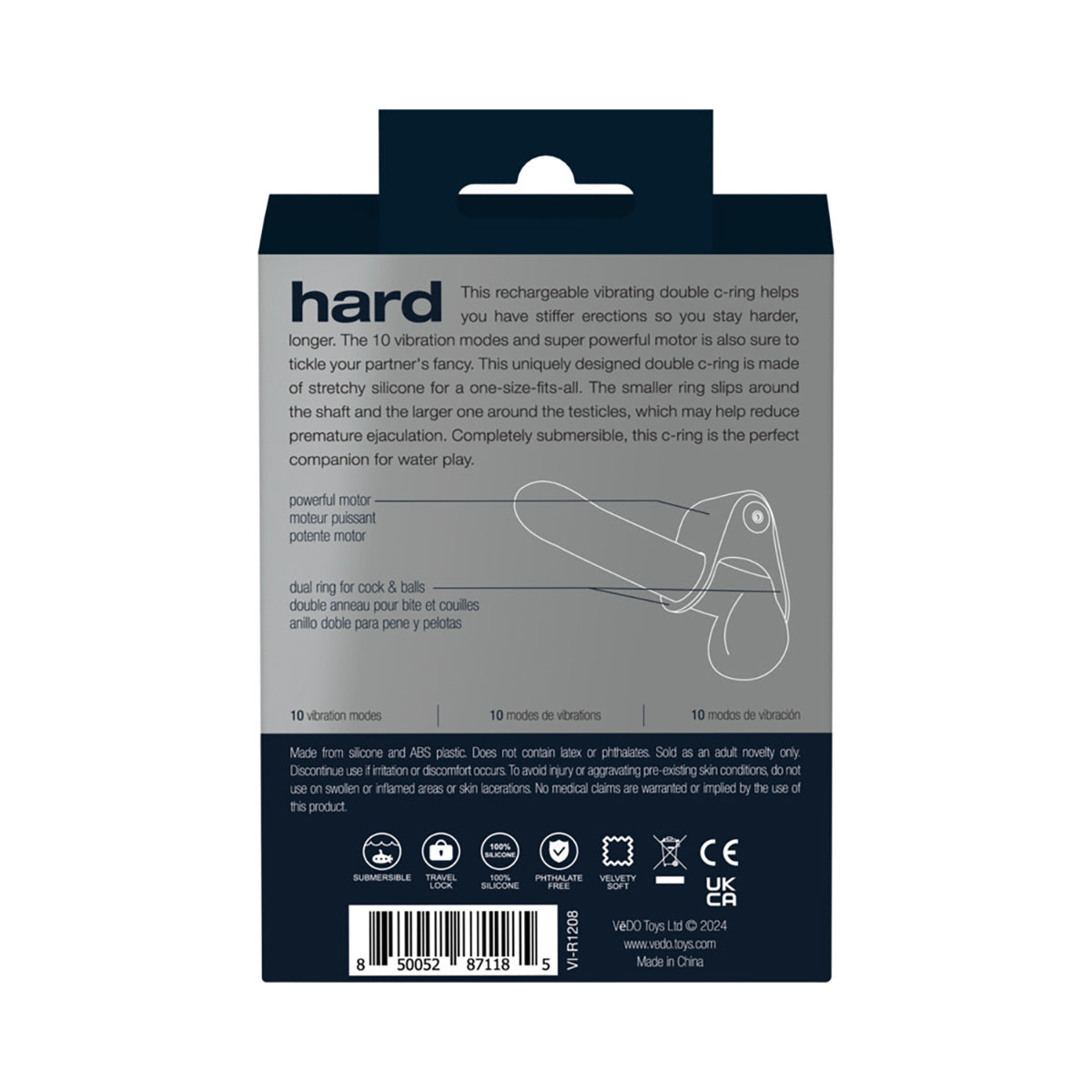 VeDO Hard Rechargeable C-Ring Black
