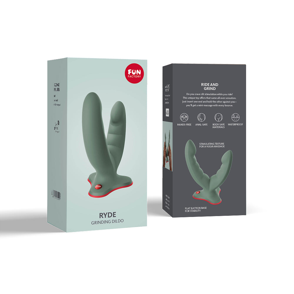 Fun Factory Ryde Dual Stim Dildo Olive