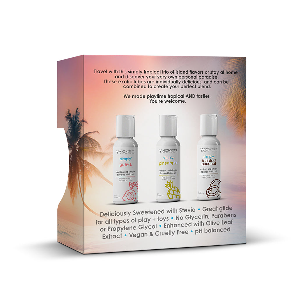 Wicked Aqua Simply Tropical Trio Guava, Pineapple, Toasted Coconut 1oz