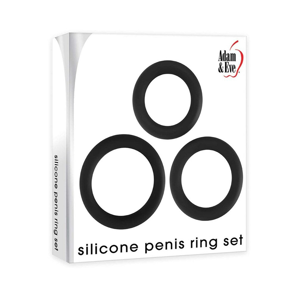 Adam &amp; Eve Silicone Penis Ring Set