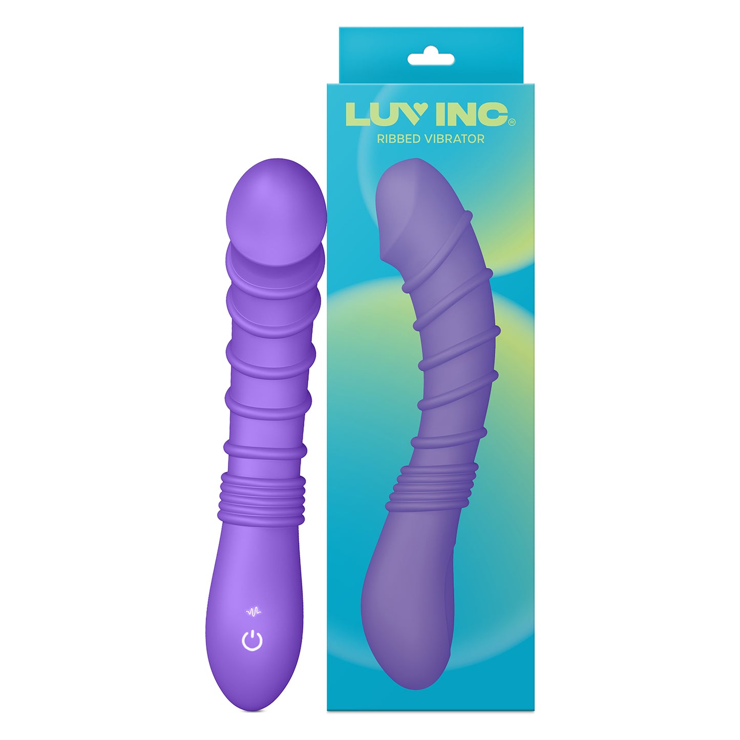 Luv Inc Rv21 Ribbed Vibrator Purple