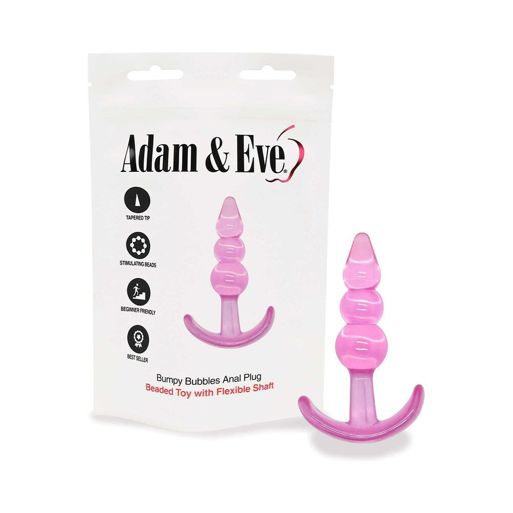Adam & Eve Bumpy Bubbles Anal Plug (Bag Packaging)