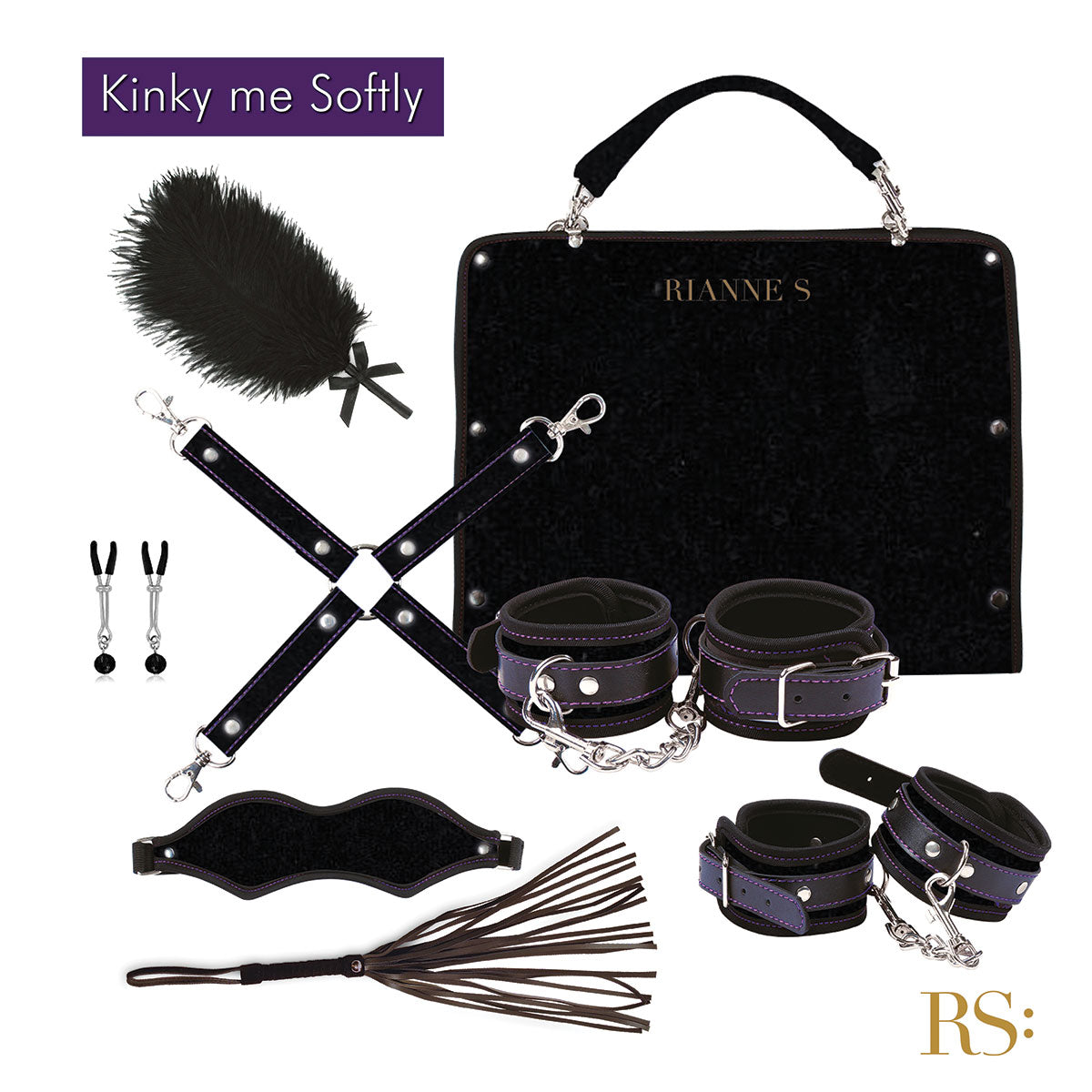 Rianne S Kinky Me Softly Bondage Kit - Assorted Colors