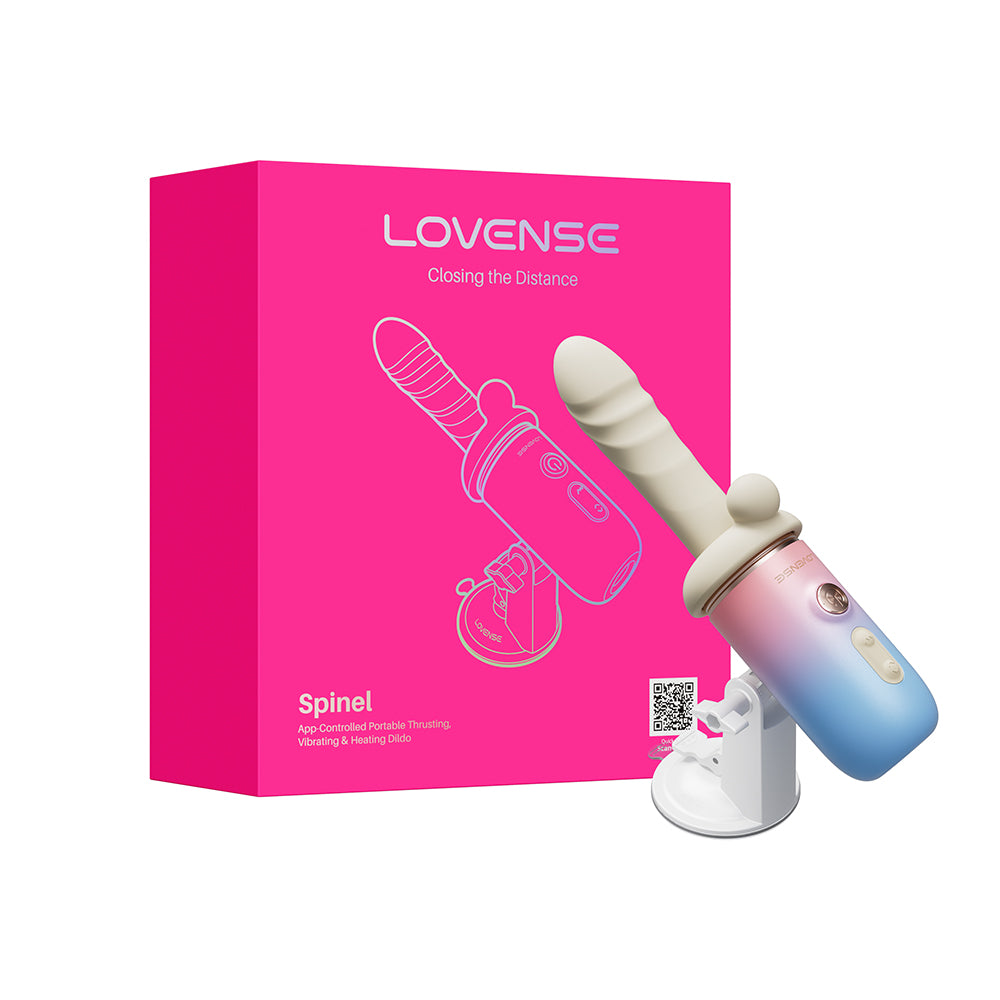 Lovense Spinel App-Controlled Portable Thrusting, Vibrating &amp; Heating Dildo