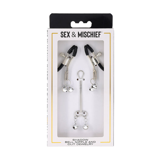 Sportsheets Sex & Mischief Shadow Bell Nipple and Clit Jewelry