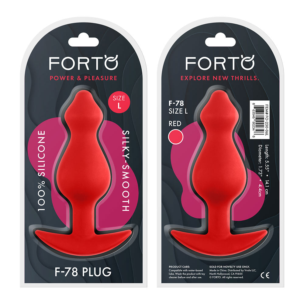 FORTO F-78 Pointee Plug Red - Assorted Sizes