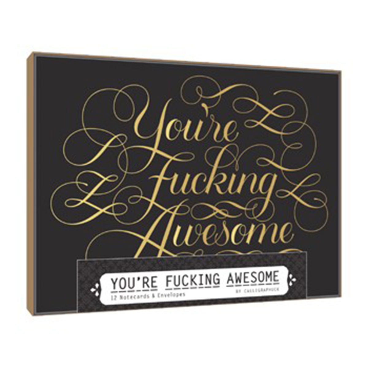 Calligraphuck You're Fucking Awesome Notecards 12pk