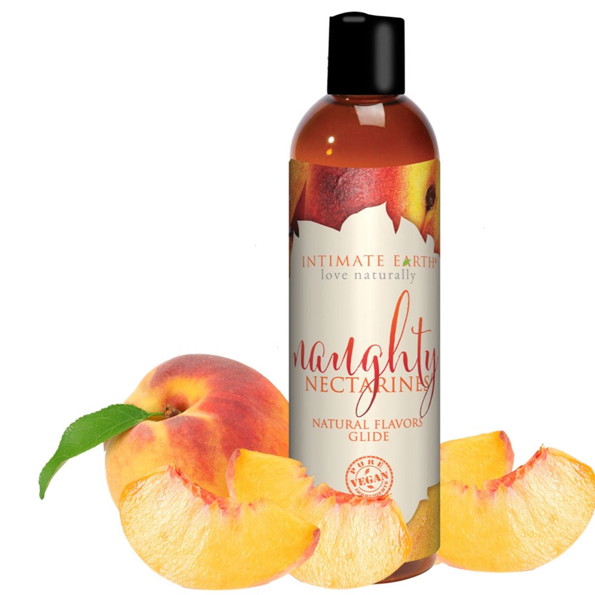 Intimate Earth Flavored Glide - Naughty Nectarines 4oz