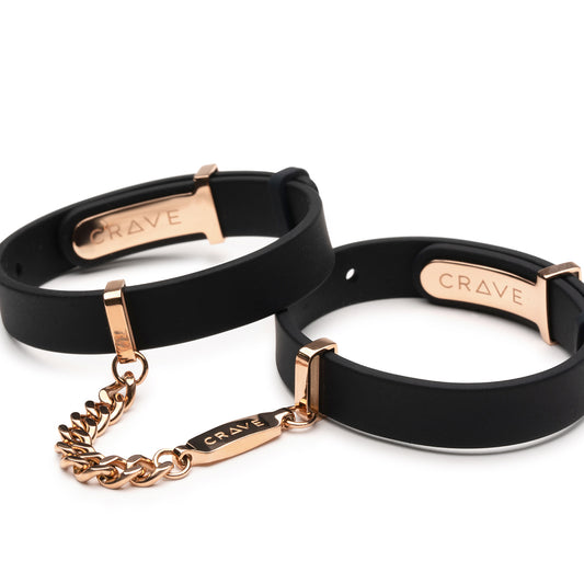 Crave ID Cuffs- Black/Silver