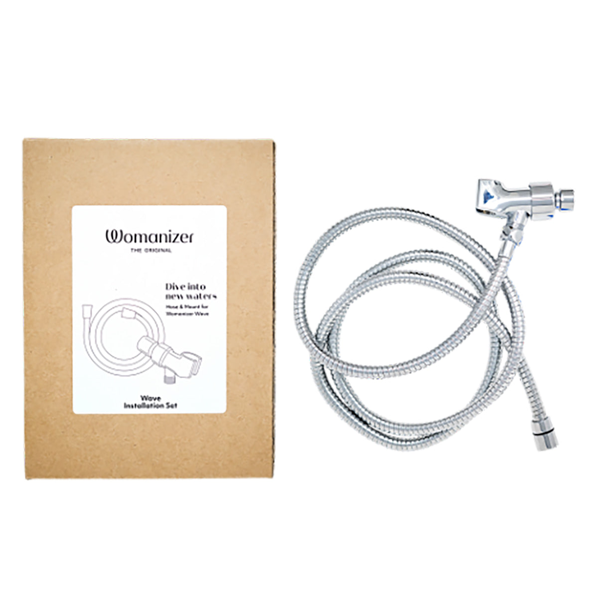 Womanizer Wave Shower Hose&Shower Arm Mount Set Chrome