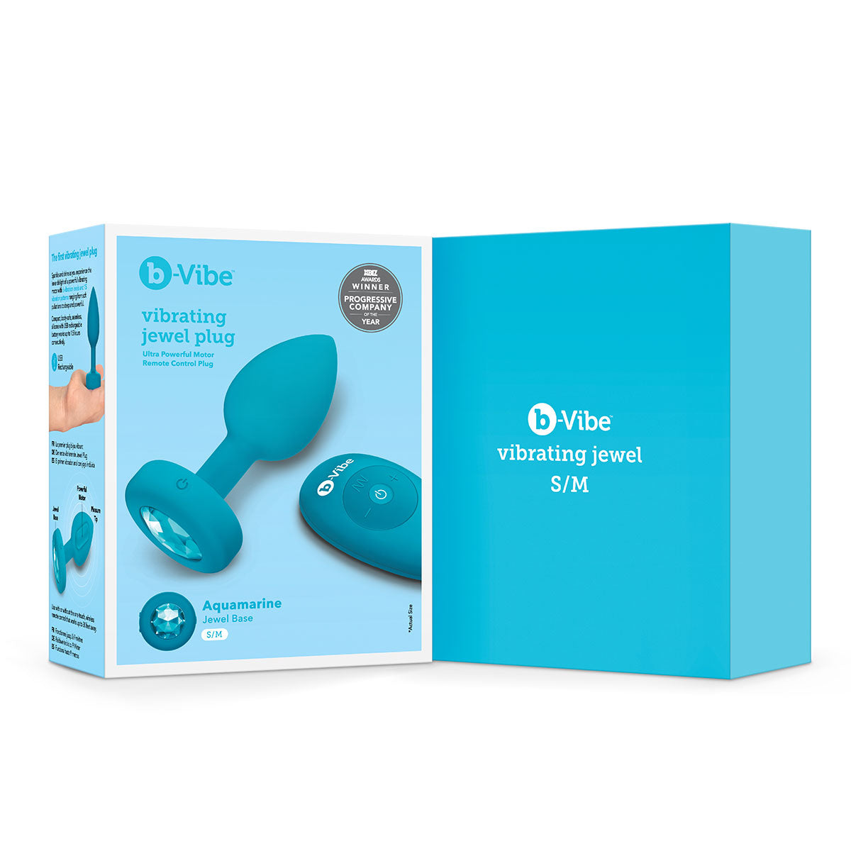 B-Vibe Vibrating Jewel Plug - Small/Medium - Assorted Colors