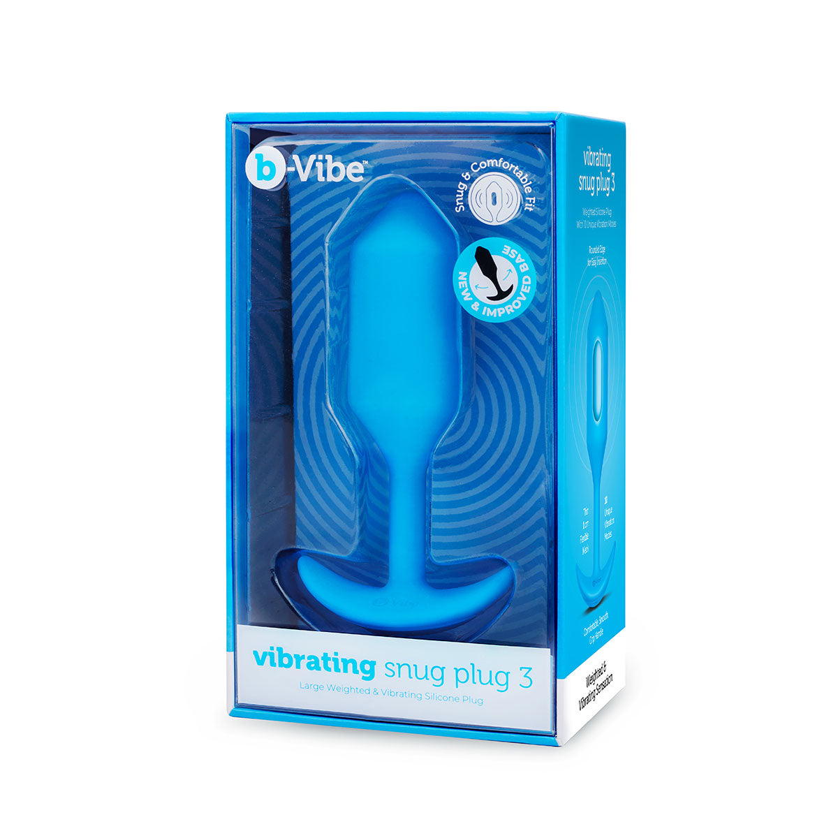 B-Vibe Vibrating Snug Plug 3 (L) - Blue