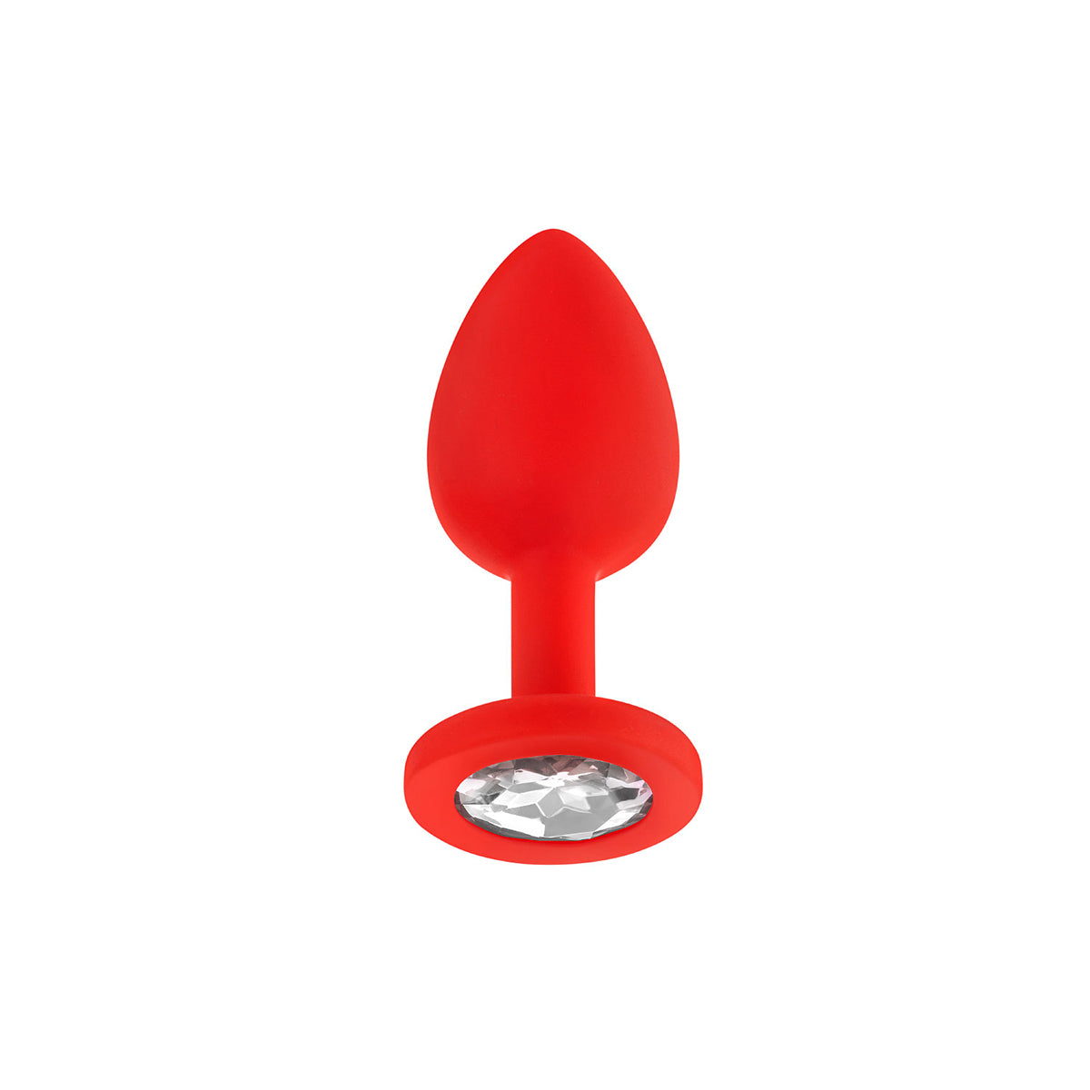 Luv Inc Vibrating Jeweled Plug Small - Red