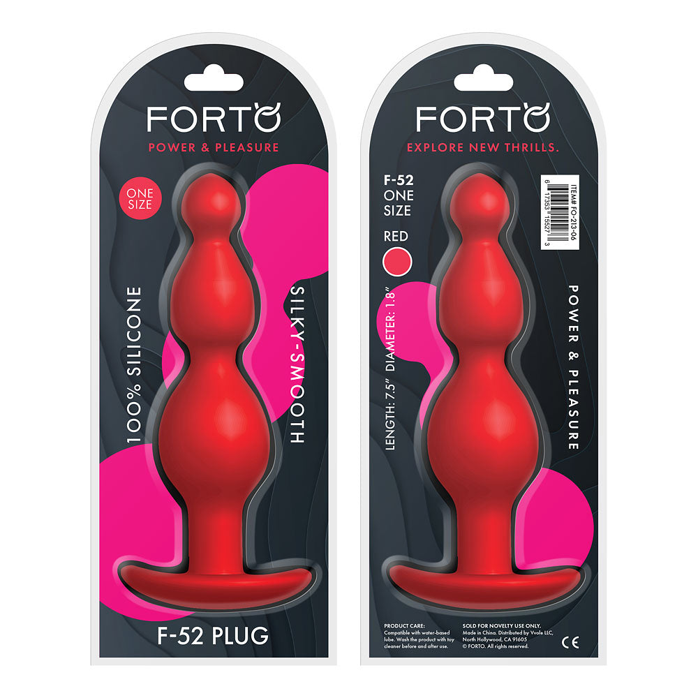 FORTO F-52 Cone Beads Red