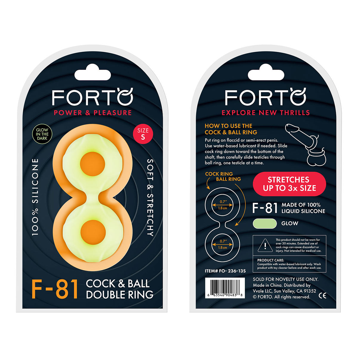 FORTO F-81 Double Ring - Glow - Assorted Sizes