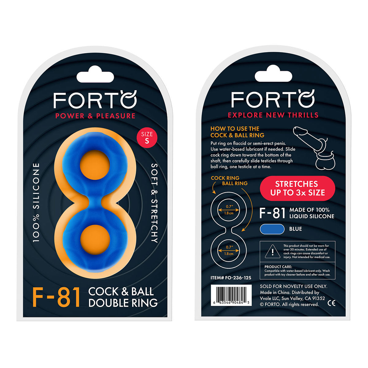 FORTO F-81 Double Ring - Blue - Assorted Sizes